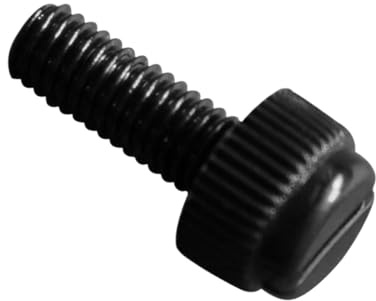 AYYSSM Nylon schwarz Schlitz Rändelschraube Kunststoff Hand Daumen Schraube Bolzen Präzision(10mm,M6 (10Pcs))