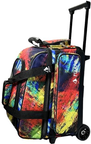 Pyramid Path Pro Deluxe - Borsa da bowling a doppio rullo (vernice spruzzata)
