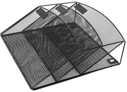 Wandmontierter Aktenhalter, wandmontierter Aktenständer, Wandbuch-Organizer, Wandmontage, Zeitschriften-Organizer, Wand-Zeitschriftenhalter, vertikaler Aktenordner, Eisen, Schwarz