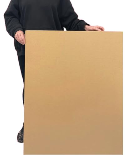 10pcs Corrugated Cardboard Sheets 762x1016mm| Lightweight Single Walled Large Cardboard Sheets | Biodegradable & Recyclable Corrugated Pads Dividers | Ideal For Packaging, Cushioning and Crafts