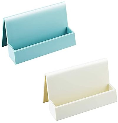DIYEAH 2stücke Kartenständer Visitenkartenhalter Kunststoff Karte Rack Einfache Desktop Halter Für Visitenkarten Organizer Platzsparend