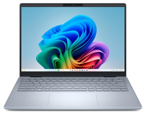 Dell 14 DB14250 Laptop Copilot+ PC 14-Inch 2.5K Display, Intel Core Ultra 7-258V, 32GB LPDDR5X RAM, 1TB SSD, Intel Arc Graphics, Windows 11 Home, Beleuchtete Tastatur QWERTZ, Ice Blue