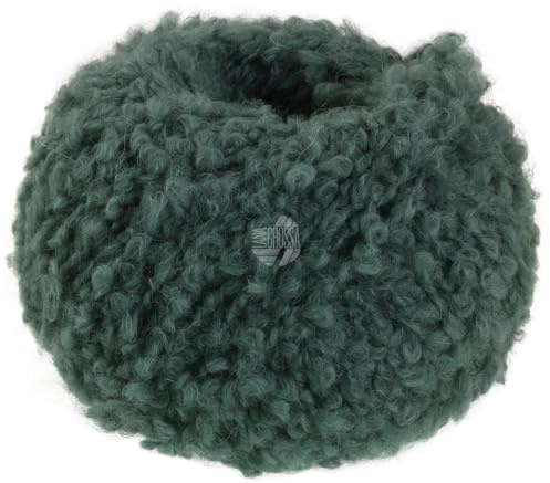 LANA GROSSA Orsetto | Weiches Bouclé-Garn aus Alpaka- und Merinofasern | Handstrickgarn aus 60% Schurwolle (Merino) & 40% Alpaka (superfein) | 50g Wolle zum Stricken & Häkeln | 75m Garn FB 9