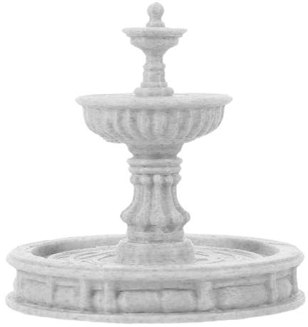 DOITOOL Mini-Wasserbrunnen-Statue, Tischbrunnen aus Kunstharz für Büro und Zuhause – kleines Wasserspiel für den Garten im Freien, dekoratives Mini-Szenen-Ornament für Villa und Park