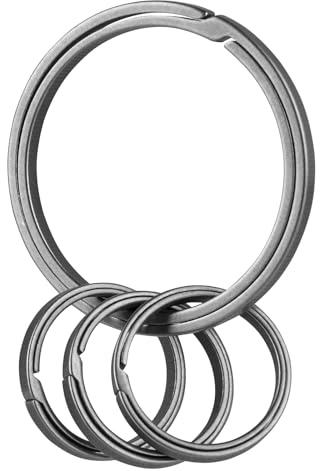 KEEPO LINK Porte-clés multi-usage en titane – Porte-clés EDC pour homme et femme – Porte-clés fendu pour plaque d'identité de chien, transport quotidien