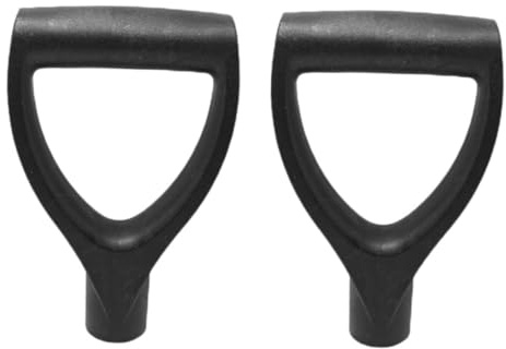 VALICLUD Manici in Plastica per Pala da Neve 2 Pezzi, Impugnatura a Forma d Ergonomica Antiscivolo, Manici di Ricambio Leggeri per Utensili da Giardino e Attrezzi Manuali, Facile
