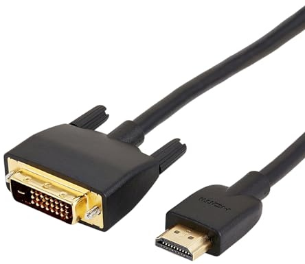Primero Basics Confezione da 24 cavi adattatori bidirezionali da HDMI a DVI, 1,8 m, placcati oro, 1080p, DVI-D/DVI-I, per monitor PC, proiettori, set di installazione HDTV
