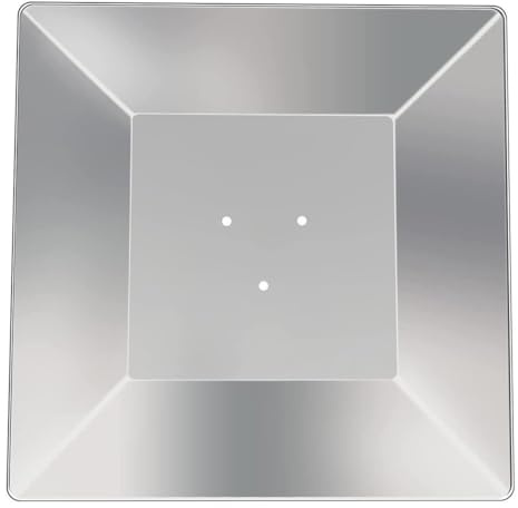 QOXEZY Quadratischer Aluminium-Reflektor für Pyramiden-Terrassenheizungen, kompatibel mit den meisten Modellen, Lochabstand 7 cm oder 11 cm