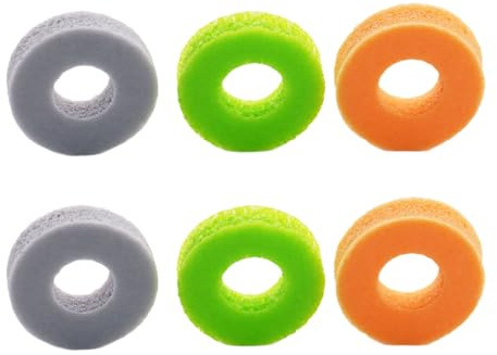 Anneaux de contrôle de mouvement d ' assistance à la visée, 6 pièces, anneaux auxiliaires pour contrôleur de jeu, résistant à l ' usure, coussin de Joystick confortable