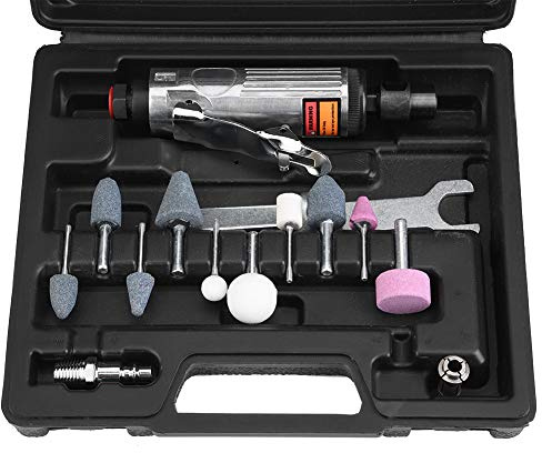 Picysa Lijadora Neumática de Metal, Máquina Pulidora Compacta y Ligera para Moldes, Artesanías de Joyería, Varillas de 6mm y 3mm