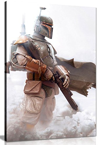 Bobba Fett Star-Wars-Kunstdruck au Leinwand, A1 76x51 cm (30x20in)