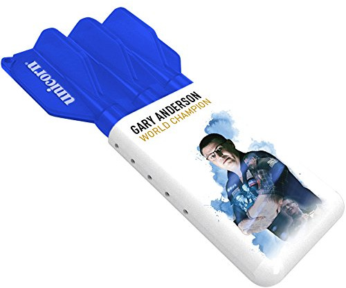 Unicorn Slider Dart-Etui, für 1 voll geladenes Dart-Set, verstellbar bis 160 mm lang, Umhängeband und Karabiner