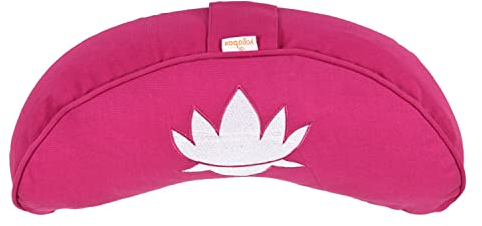 Yogabox Yogakissen Halbmond BASIC Lotus Stick weiß, magenta