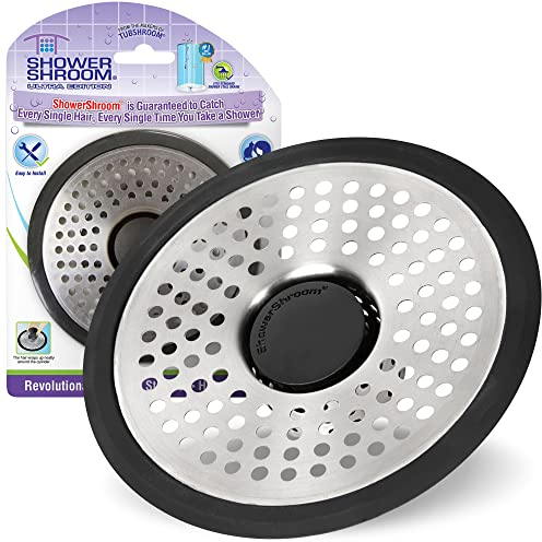 ShowerShroom Ultra Revolutionary Shower Hair Catcher Drain Protector, Stainless Steel