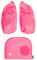 ergobag Fluo LED Seitentaschen Set Geeignet für pack, cubo, cubo light und wide Pink