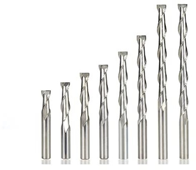 VIEUE Drill Bits Flat End Mills 2 Flute Mills Helical Mills Drills 6mm Shank for Metalworking Milling Drills Carbide Mills (Cutting Edge Length : 6x28x55)