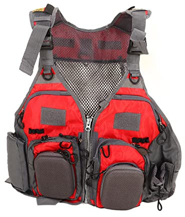 Alomejor Fliegenfischer-Weste Mehrere Taschen Leichter, Atmungsaktiver Fliegenfischer-Brustrucksack für Outdoor-Aktivitäten