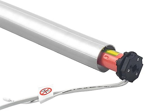 Motorized Roller Shades Motor, HUIYEETEX DIY AC100-240V Hardwired Tubular Motor for Smart Roller Blinds Compatible with 1.5 Inch Shade Tube