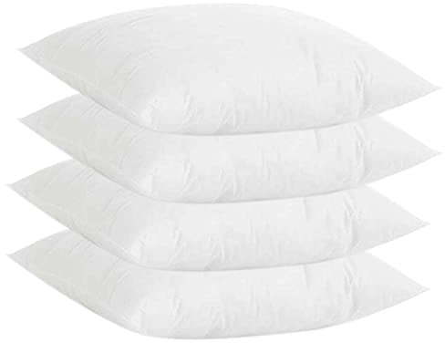 rparty Relleno de Cojin 4 Unidad de 45x45cm Hecho de Fibra Hueca siliconada de Alta recuperación, Suaves y Ligeras Conservan el Volumen para sofá o Cama