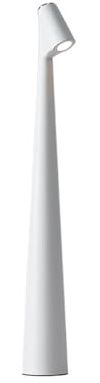 Luxus - Tischlampe Touch Deluxe - Madelief - Weiß - H35 x Ø5 - Terrassenlampe - Schreibtischlampe - LED - Wiederaufladbar - Dimmbar - Kabellos - Tischlampe für innen und außen