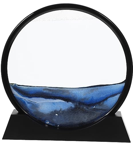 HOOTNEE Art De Sable Décoration De Bureau Et Maison Sablier Relaxant Avec Cadre Pour Détente Et
