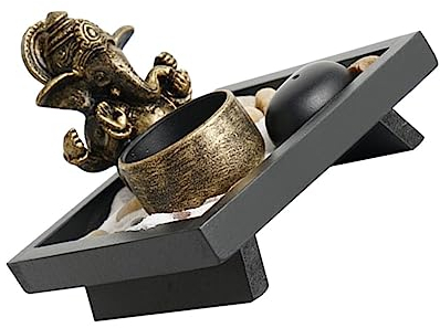 Elefanten Kerzenhalter aus Kunstharz in Gold, Dekorativ