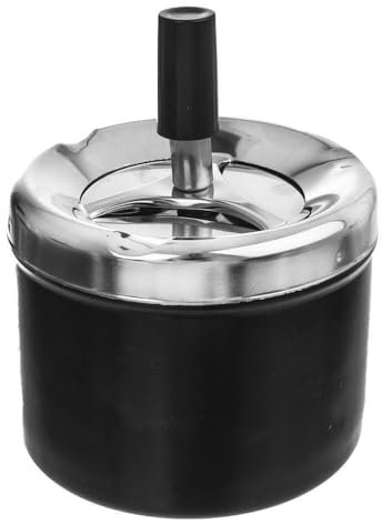 Posacenere per centrifuga, posacenere da tavolo in metallo, richiudibile, 9,5 cm