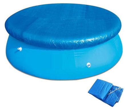 Runde Poolabdeckung, abdeckplane Pool Schwimmbadabdeckung Runde Poolabdeckungen für oberirdische Pools für Familienpool(Diameter 457cm)