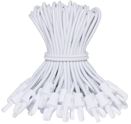BYZANDQI Elastici con gancio, 12 pezzi, espansori con gancio, 15 cm, tenditori per teloni, tendicinghi, elastici per teloni, tende, campeggio