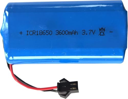 ZWDCVFGK batería del reemplazo de la ión de Litio 18650 de 3.7V 3600mAh con el Enchufe de 2 SM 2P
