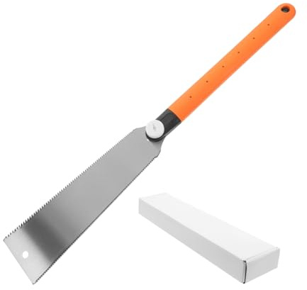 jojofuny Seghetto Doppio Taglio Manuale Per Legno Con Denti Fini Piccolo Seghetto a Mano Per Lavorazione Legno e Potatura Alberi Leggero e Resistente