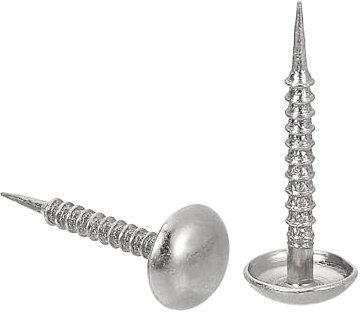 QUARKZMAN 100 Stück Polsternägel, 8x20mm Polsternägel Möbelnägel Runde Kopf Dekorative Nägel für Sofas Betten DIY-Projekt, Silber