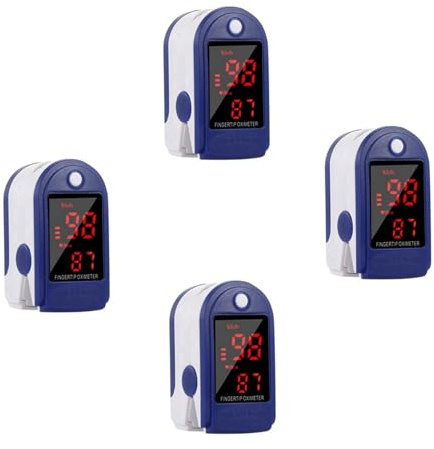 Reinscer 4X Saturimetro Da Dito/Pulsossimetro/Battito Cardiaco/Ossimetro