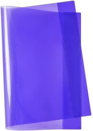 JOLLY Jollycover Heftschoner A4, violett, 10 Stück, extra stark, kinderfest, mit Ultraschallverschweißung, 160µm Polypropylen, umweltfreundlich, für Schulhefte und Bücher