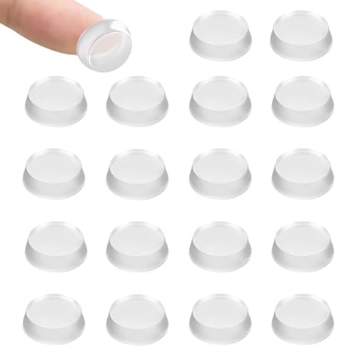 Sticky Felt Pads for Furniture Feet,30x2mm Silicone Bumpers Adhesive Buffer Pads, Furniture Pads Floor Protectors for Cabinet Doors, Drawers, Glass Tops, Cupboard, Picture Frames