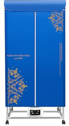 Asciugatrice elettrica da 1500 W, a doppio armadio pieghevole con telecomando e copertura, stendibiancheria elettrico a 3 livelli, grande capacità fino a 30 kg