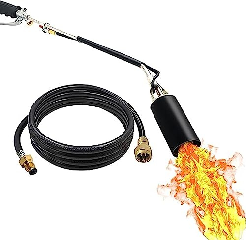 Quemador de malas hierbas, dispositivo portátil de llama de gas para una fácil eliminación de malezas, diseño ligero y práctico para uso en jardín