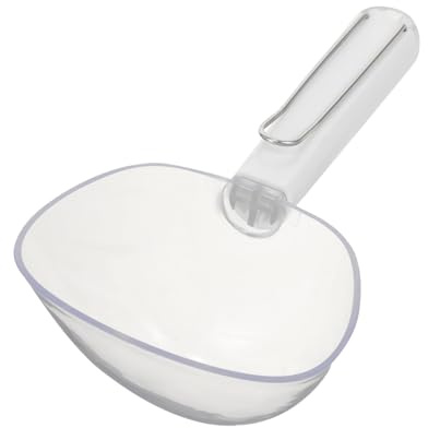 ROMISBABA Cuillère Doseuse pour Croquettes Animaux à Long Manche Acier Inoxydable Mesure Précise Nourriture Chat Chien Multi-Usage Ergonomique et Facile à Nettoyer Compatible Bols Profonds