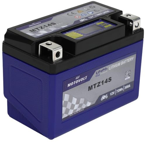 Motorradbatterie motoVolt Lithium MTZ14S / YTZ14S CCA:300A