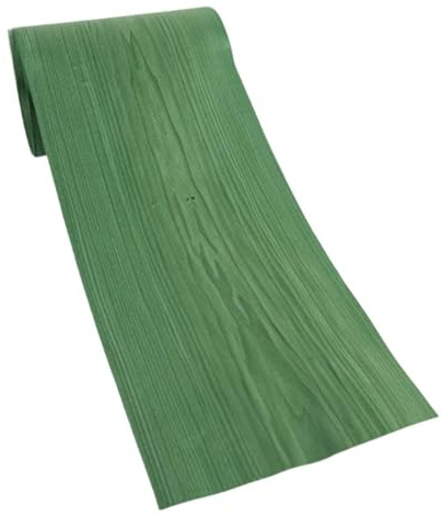 PVUVTNAHW Chapa de madera maciza de boj teñido de verde esmeralda natural. Longitud: 2,8 metros. Ancho: 300 mm. Grosor: 0,5 mm. for decoración.