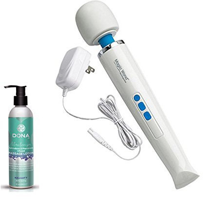 Magic Wand - Kit massaggiatore senza fili, ricaricabile, con lozione massaggiante, 226,8 g