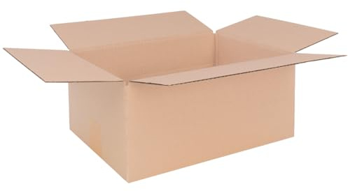 verpacking Faltkartons 330 x 240 x 160 mm KK 60 Braun [Größe und Stückzahl wählbar] 1-wellig mittelgroße Kartons 500 Stück