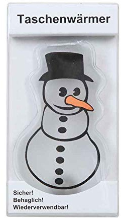 Taschenwärmer Schneemann - Wichtelgeschenk, Handwärmer, Taschenheizkissen