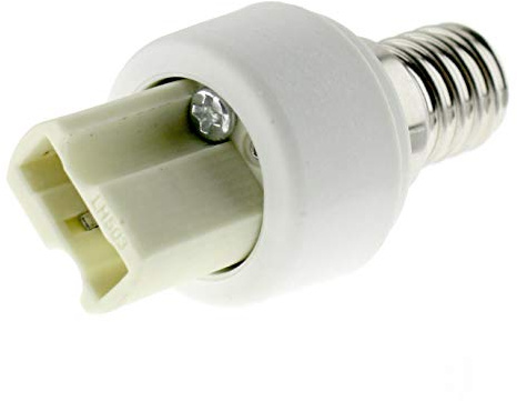 4er Set - E14 Fassung auf G9 Fassung Lampensockel Adapter; Lampenadapter für LED Halogen und Energiespar Leuchtmittel