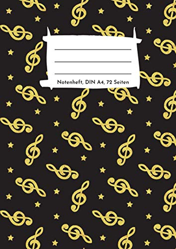 Notenheft DIN A4, 72 Seiten, Softcover, 12 Systeme pro Seite: Blanko Musikheft für Schüler und Erwachsene (Notenhefte DIN A4, Blanko Musikhefte für ... und Musiker, 12 Systeme pro Seite, Softcover)
