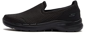Skechers Men's Go Walk 6 Motley Sneaker, Black, 9 UK
