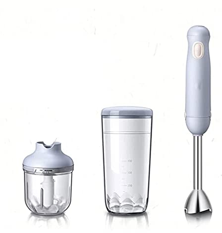 SMSOM Mélangier de la Main Mélangier, mélangeur de bâtonnet électrique Multifonctionnel de 35 in-1,500W avec Lames en Acier Inoxydable, Hachoir, conteneur de 600 ML, frère de Lait