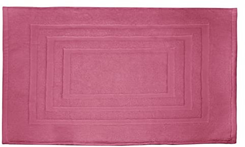 CapitanCasa Sophie - Alfombra de baño de rizo de algodón, color liso