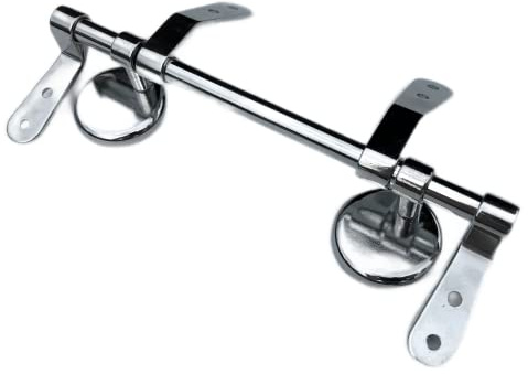 UK Seller | Toilet Seat Bar Hinge | Retro Style Wooden Seat Hinge in Chrome Finish WC Loo Seat Fixture
