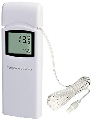 Froggit DP30 Multi-Kanal Temperatur Funksensor mit Wasserfestem Kabelfühler Thermometer